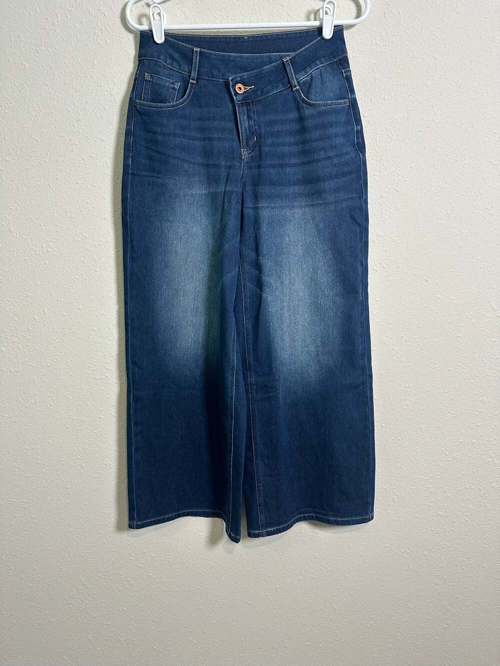 Halara Flex Asymmetric Low Rise Zipper Pockets Baggy Wide Leg Small Petite